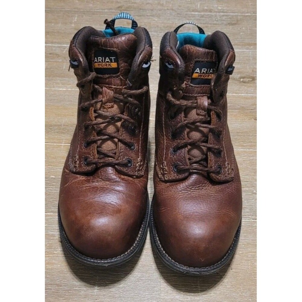 Ariat Ladies Casual Work Mid Lace SD Composite Toe Brown Work Boots WMN Size 8.5